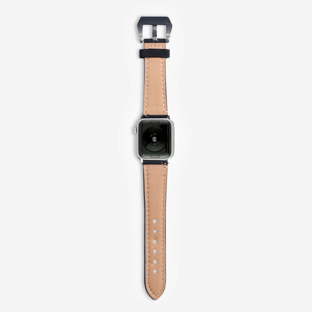 Onyx Leather Apple Watch Band